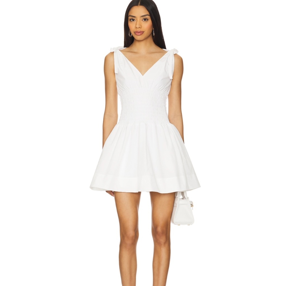 Amanda Uprichard White Bow Dress